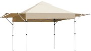 Pavilón s bočnými clonami a polovičnou zadnou stenou, béžový