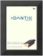 DANTIK rám na obraz 29,7x42 | Caa Decapato černá (Plexi Čiré)