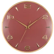 Dizajnové nástenné hodiny Karlsson 6017RD červené,priemer 40 cm