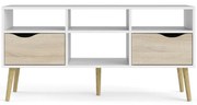 Biely TV stolík Tvilum Oslo, 117 x 57 cm