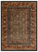 Koberec KASHQAI 4301 500 orientálny / rám, béžový / zelený