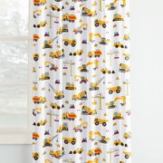 Goldea detský bavlnený záves - nákladné autá a bagre 140x150 cm