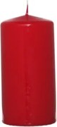 Valcová sviečka červená, 12 cm%