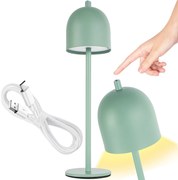 Toolight Toolight, bezdrôtová nočná USB lampa APP1361-T, zelená matná, OSW-08624
