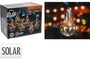 ProGarden Solárna reťaz Žiarovky číra, 2 m, 10 x 5 LED, teplá biela