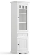 PROXIMA.store - Rustikálna vitrína 2s.1 - BELLUNO ELEGANTE FARBA: biela