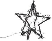 Vianočná hviezda čierna hviezda vrátane LED IP44 - Brilli