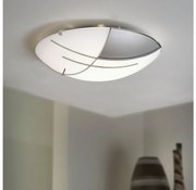 EGLO 89758 - Nástenné stropné svietidlo RAYA 1 x E27/60W strieborná / biela