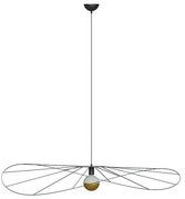 Čierne závesné svietidlo ø 140 cm Elliot – Sollux