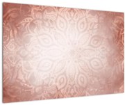Obraz - Ružová mandala (90x60 cm)