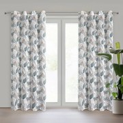 ZÁVES NA KRÚŽKOCH AMELA 150X250 CM LISTY