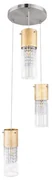 Globo 15908-3G - Luster na lanku WEMMO 3xE27/60W/230V pr. 30 cm zlatá GL6199