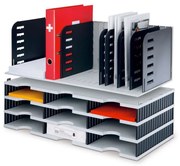 Triediace moduly, 8 prepážok a 9 priehradok, čierna