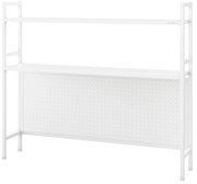 Kovový nadstavec na písací stôl WENDY, 1150 x 980 x 220 mm, biely