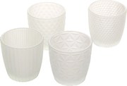 Svietniky Altare 4 ks. milk glass