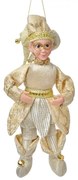 Závesná dekorácia Elf v zlatom obleku - 10*8*28 cm