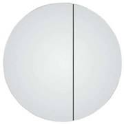 Aluminio Bright Zrkadlová skrinka s LED osvetlením, ⌀ 60 × 10 cm, strieborná