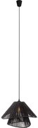 MAXLIGHT P0580 - Luster na lanku AMALFI 1xE27/15W/230V pr. 45 cm čierna