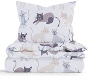 Bavlnené obliečky Renforcé do postieľky – Mačičky