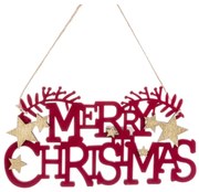 Drevená závesná vianočná dekorácia 22 cm Merry Christmas – Casa Selección