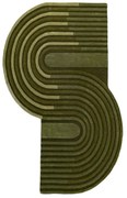 Zelený ručne tkaný vlnený koberec 200x290 cm Conway Retro – Flair Rugs