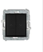 12MWP-8 Žalúziový vypínač čierny