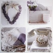 Obraz na plátne Levandule koláž, 50x50 cm%