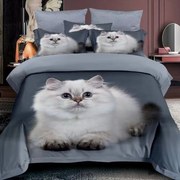 Obliečky KETY BIG GREY 3-dielna sada 140x200 cm