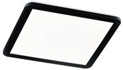Štvorcové stropné svietidlo čierne 40 cm vrátane LED 3-stupňovo stmievateľné IP44 - Lope