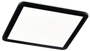 Štvorcové stropné svietidlo čierne 40 cm vrátane LED 3-stupňovo stmievateľné IP44 - Lope
