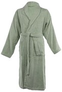 Zelený bavlnený župan veľkosť S/M Lindu – Tiseco Home Studio