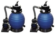 Pieskové filtračné čerpadlá 2 ks 400 W 11000 l/hod