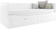 Interbeds Hermes Skladacia detská posteľ 80x200 biela (po rozložení 160x200cm)
