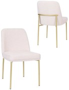 Jedálenská stolička Zafiro Gold, béžová (S2440)
