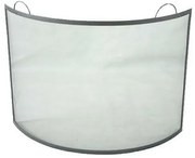 Zástena krbová 66 x 66 cm, oceľ, čierna