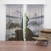 Sablio Záves Pútnik nad morom hmly - Caspar David Friedrich: 2ks 140x250cm