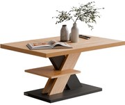 InternetovaZahrada Konferenčný stolík Detroit 90x60x45cm - drevo/sivý