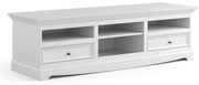 PROXIMA.store - Rustikálny veľký TV stolík - BELLUNO ELEGANT FARBA: biela