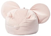 Svetloružový detský sedací vak Ears – The Brooklyn Kids