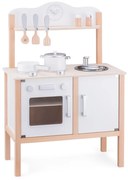 Drevená moderná kuchynka - biela