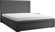 Dizajnová čalúnená posteľ ABRIAMO, 200x160, grafit (Abriamo 8)