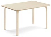 Stôl ELTON, 1200x600x640 mm, laminát - breza, breza