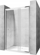 Rea Viktor, otočné sprchové dvere 77-97cm x 1900 mm, 6mm číre sklo, chrómový profil, REA-K0548