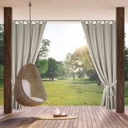 ZÁHRADNÝ VODEODOLNÝ ZÁVES NA PÚTKACH GARDEN 155X240 CM BÉŽOVÁ