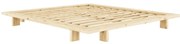 Dvojlôžková posteľ z borovicového dreva s roštom 160x200 cm Japan – Karup Design