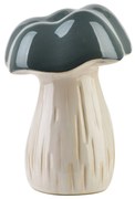 Keramická figurka houby MAVE 16x22 cm zelená