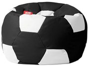 Sedací vak lopta Kodura čierno-biely