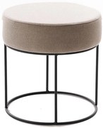 Taburet RELO, priemer 40 cm, béžový