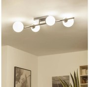 Brilagi - LED prisadený luster MILLA 4xG9/3W/230V čierny chróm/biela