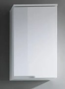 Kúpeľňová závesná  skrinka Spice, lesklá biela%